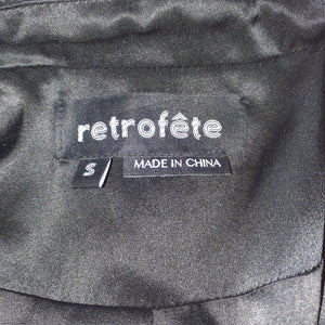 Retrofête Embellished Black Ivy Blazer Size S