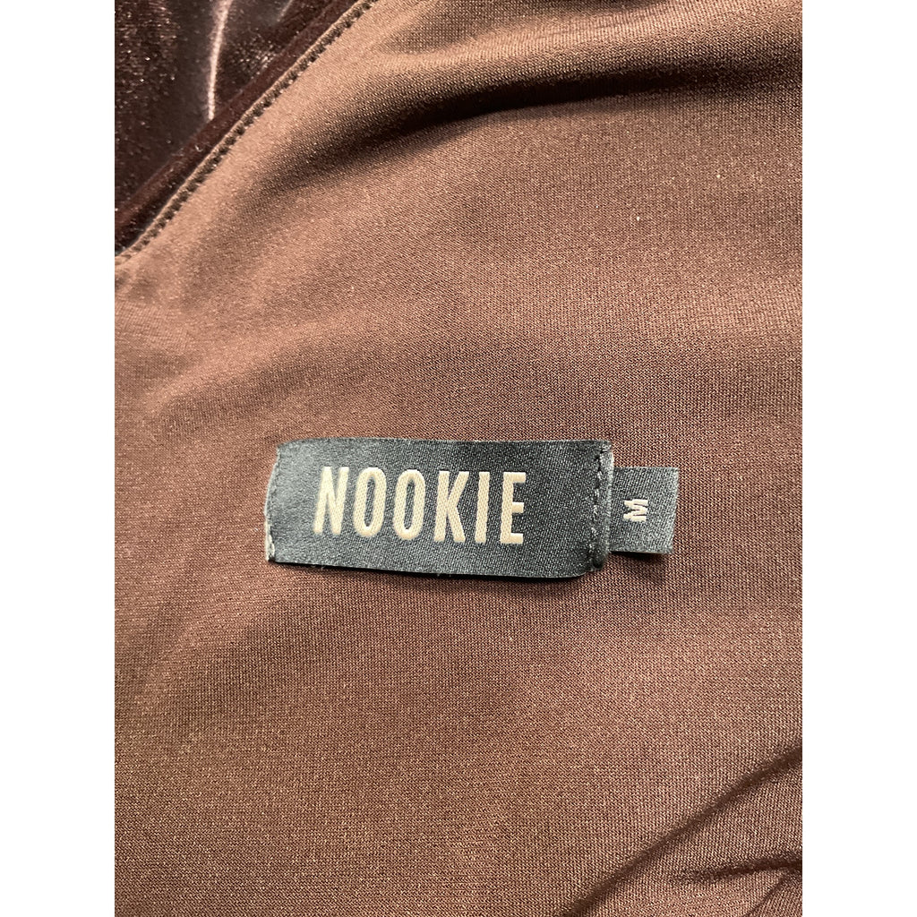 Nookie 'Vibe' Brown Polyester Mini Dress Size M