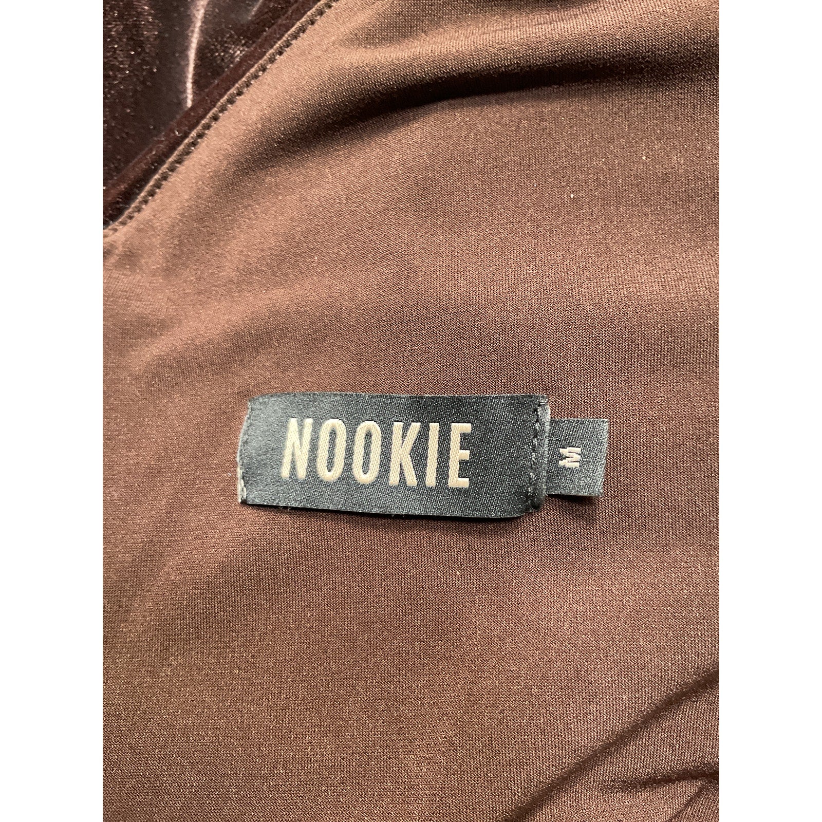 Nookie 'Vibe' Brown Polyester Mini Dress Size M