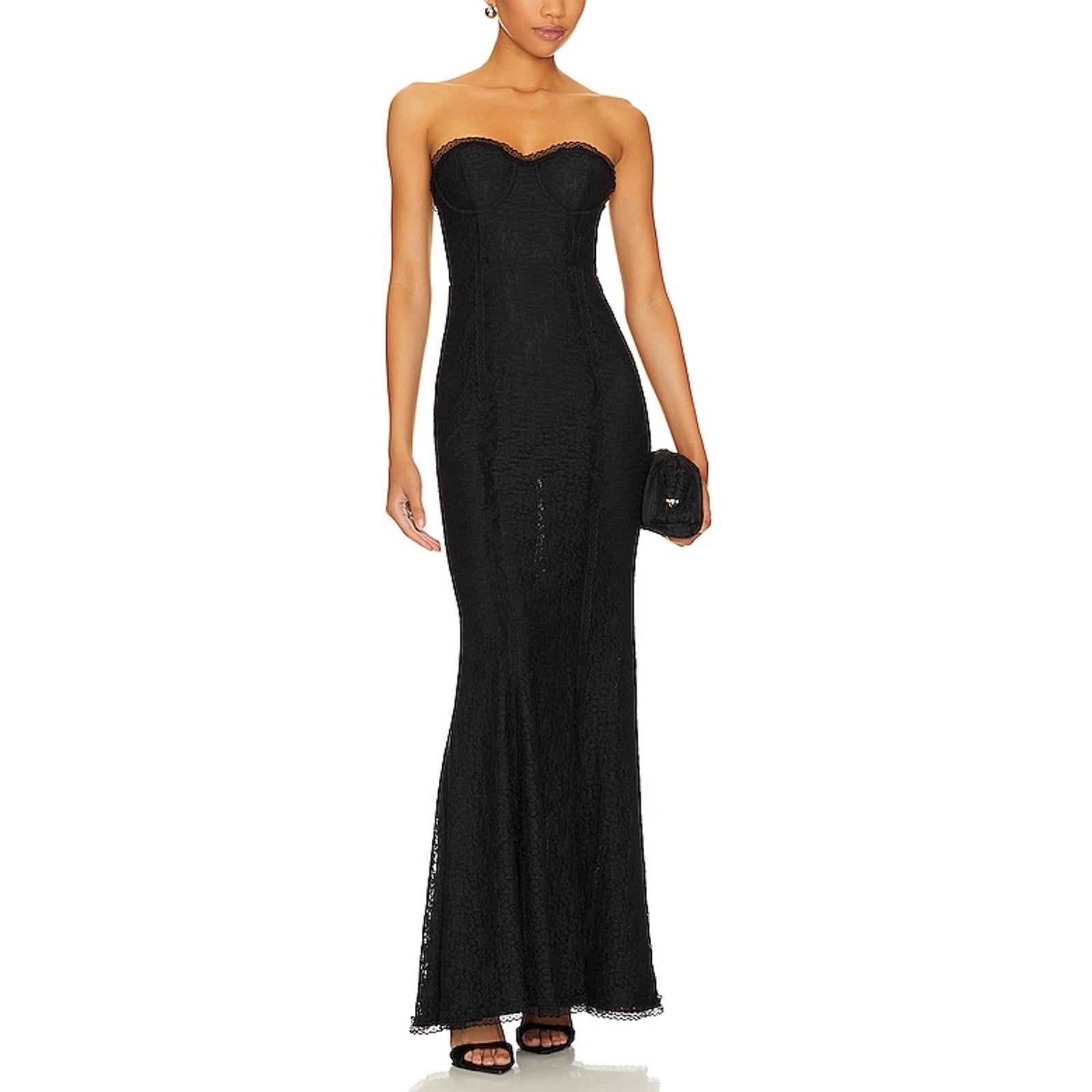 Majorelle 'Mari' Black Polyester Elena Gown Size M