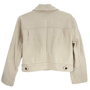 Sezane Cropped Beige Marion Jacket Size 36