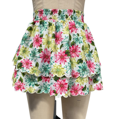 Agua Bendita Floral Multicolor Cooper Skirt Size S NWT