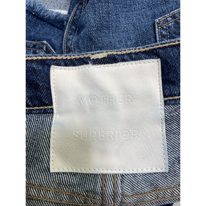 Mother Frayed Blue Dodger Denim Shorts Size 27