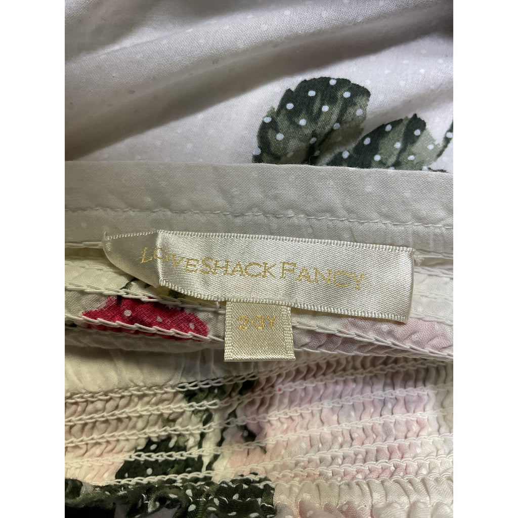 Loveshackfancy 'Juniper' Pink Cotton Skirt Size 2-3 Y
