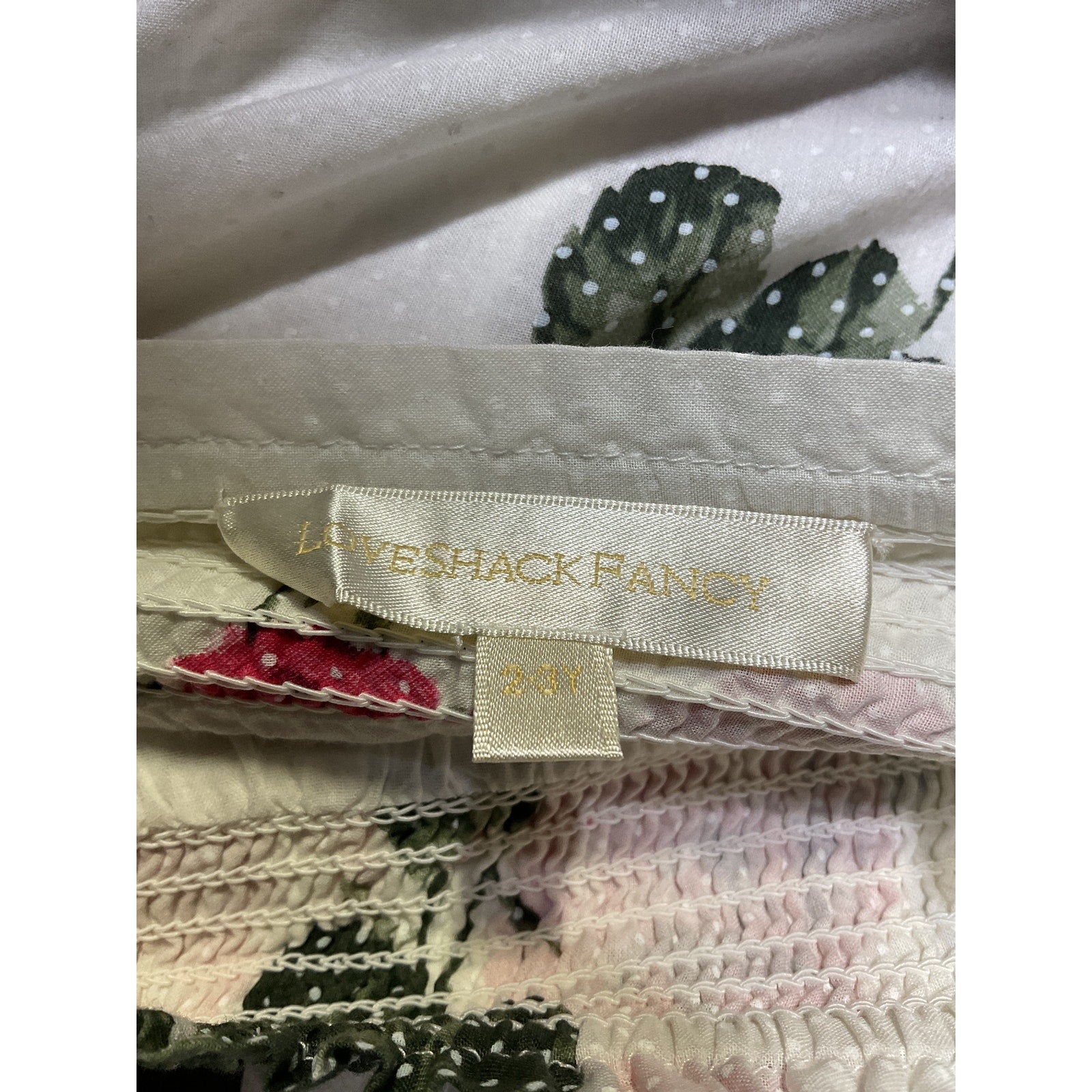 Loveshackfancy 'Juniper' Pink Cotton Skirt Size 2-3 Y