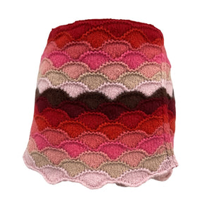Alanui Knit Pink Under The Northern Sky Skirt Size M