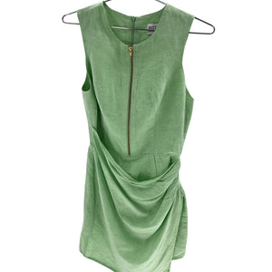Matthew Bruch Draped Light Green Mini Dress Size 2