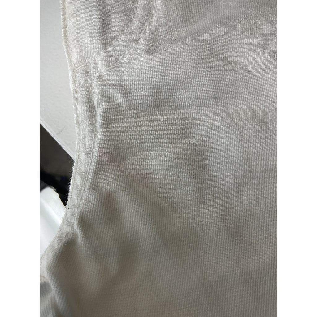 Zegna Linen 5 Pkt White Cotton Pant Size 36
