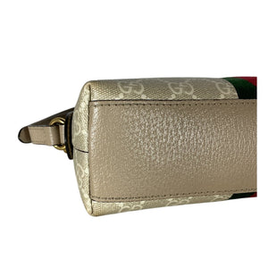 Gucci Textured Beige Ophidia Shoulder Bag