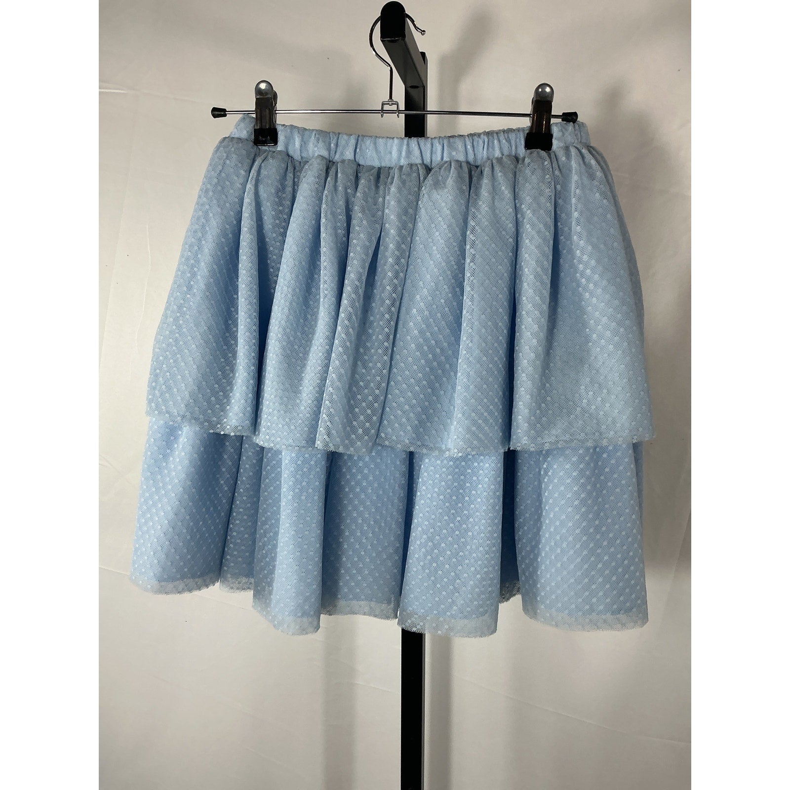 Hill House Home 'The Clara' Blue Nylon Tulle Skirt Size S