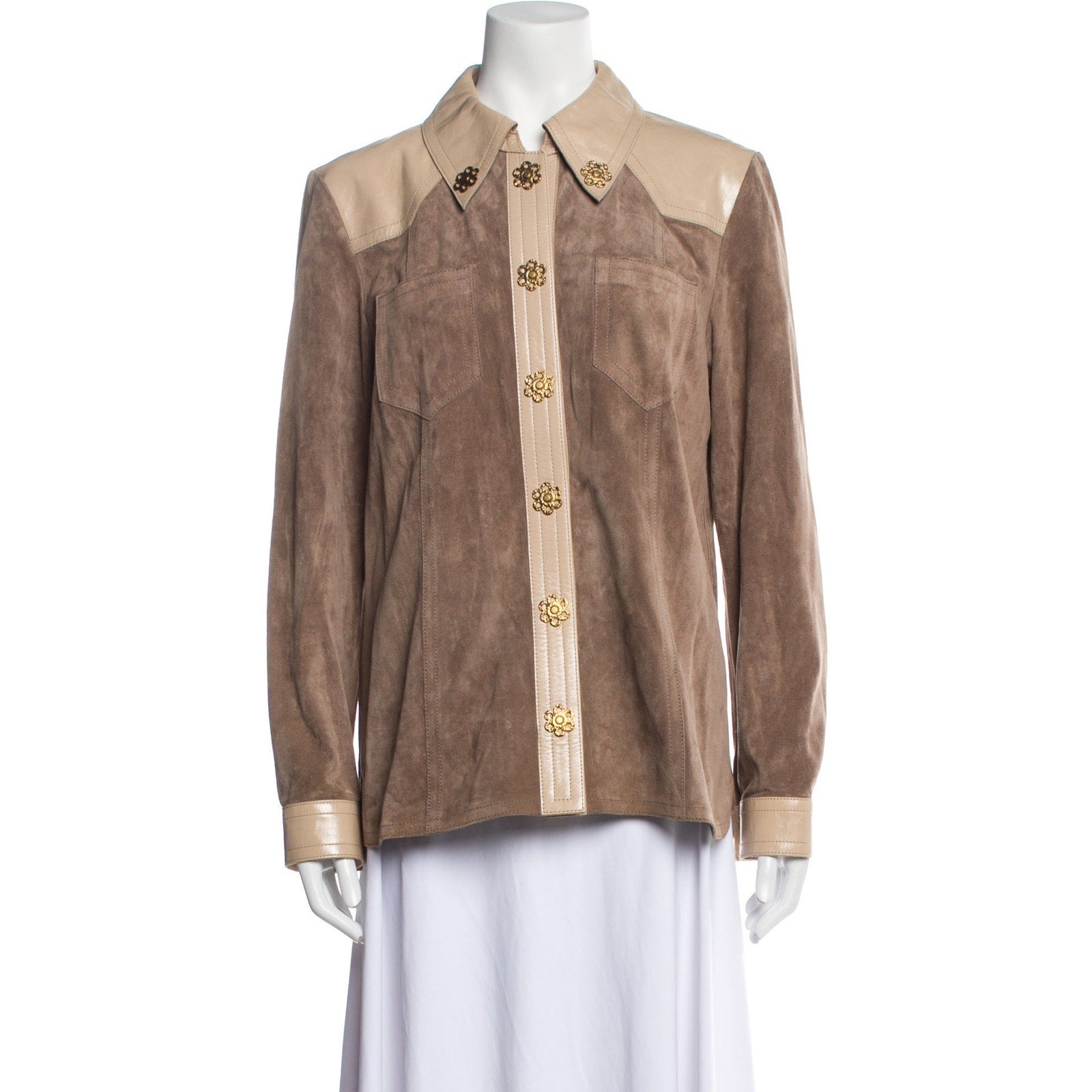 Tory Burch Tan Leather Jacket Size 10