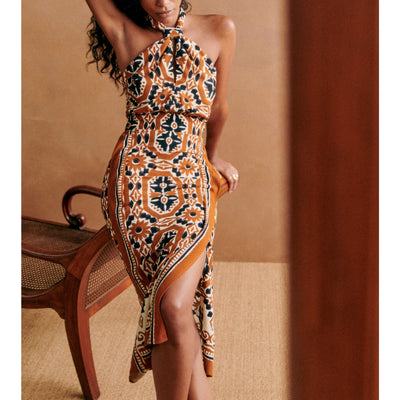 Sézane 'Jarred' Brown Cotton Dress Size 36