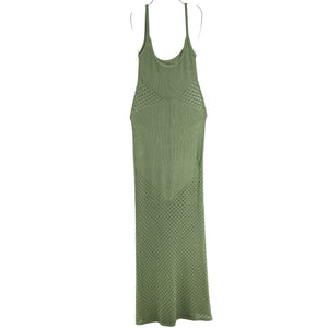 Tularosa Crochet Green Jacy Maxi Dress Size XS