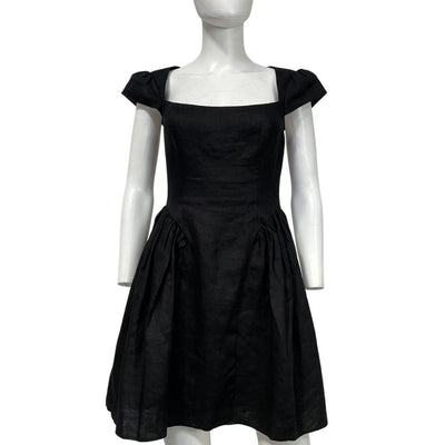 Reformation Chic Black Oaklyn Dress Size 6