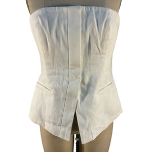 A.L.C. Structured White Renee Bustier Top Size 6