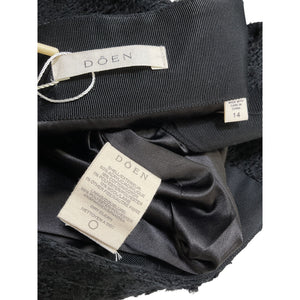 Dôen 'Elina' Black Acrylic Skirt Size 14 NWT