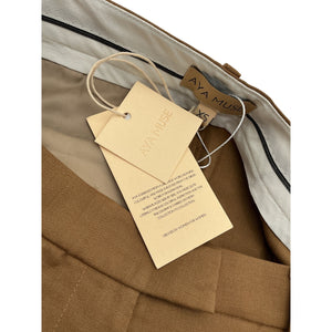Aya Muse Tailored Brown Calden Trousers Size XS NWT