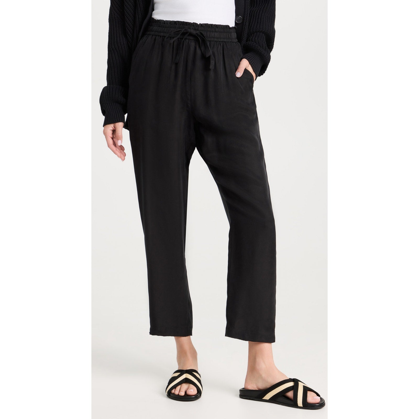 Jenni Kayne 'Rio' Black Trousers Size S