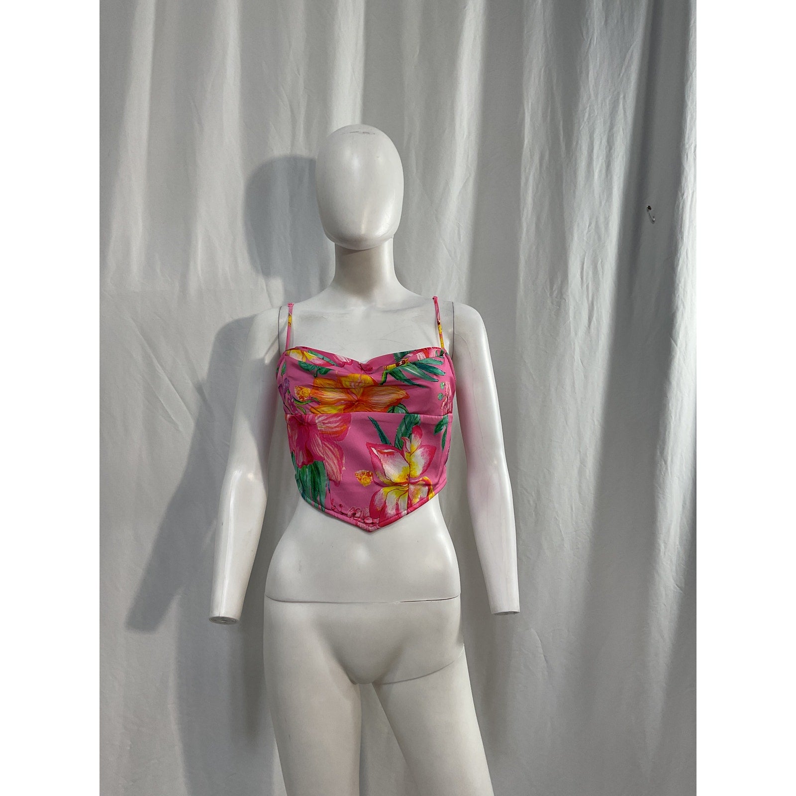Rococo Sand 'Megan' Pink Satin Sleeveless Top Size M - NWT