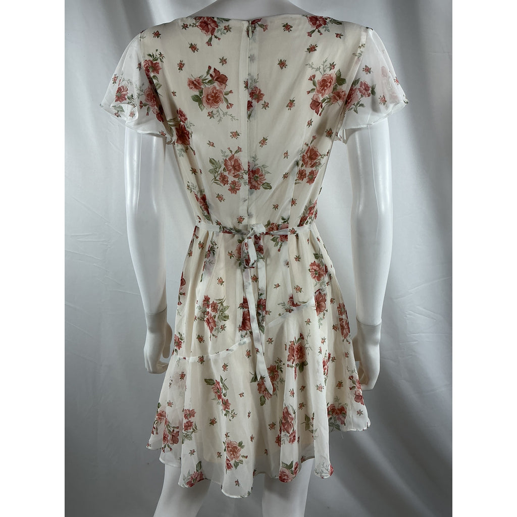 Lpa 'Liv' White Polyester Mini Dress Size M