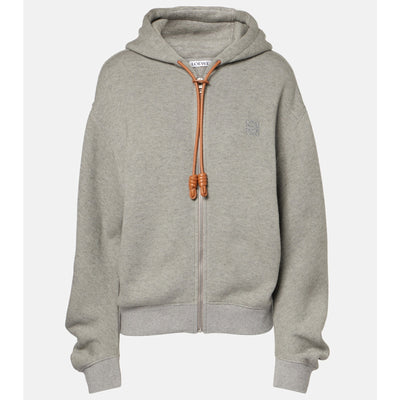 Loewe 'Flamenco' Grey Cotton Hoodie Size XS