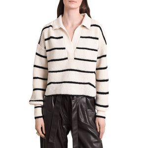 Eleven Six Striped Beige Tatum Sweater Size XS / S