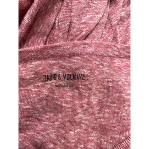 Zadig & Voltaire 'Walk Amour' Pinnk Short Sleeve Tee Size M