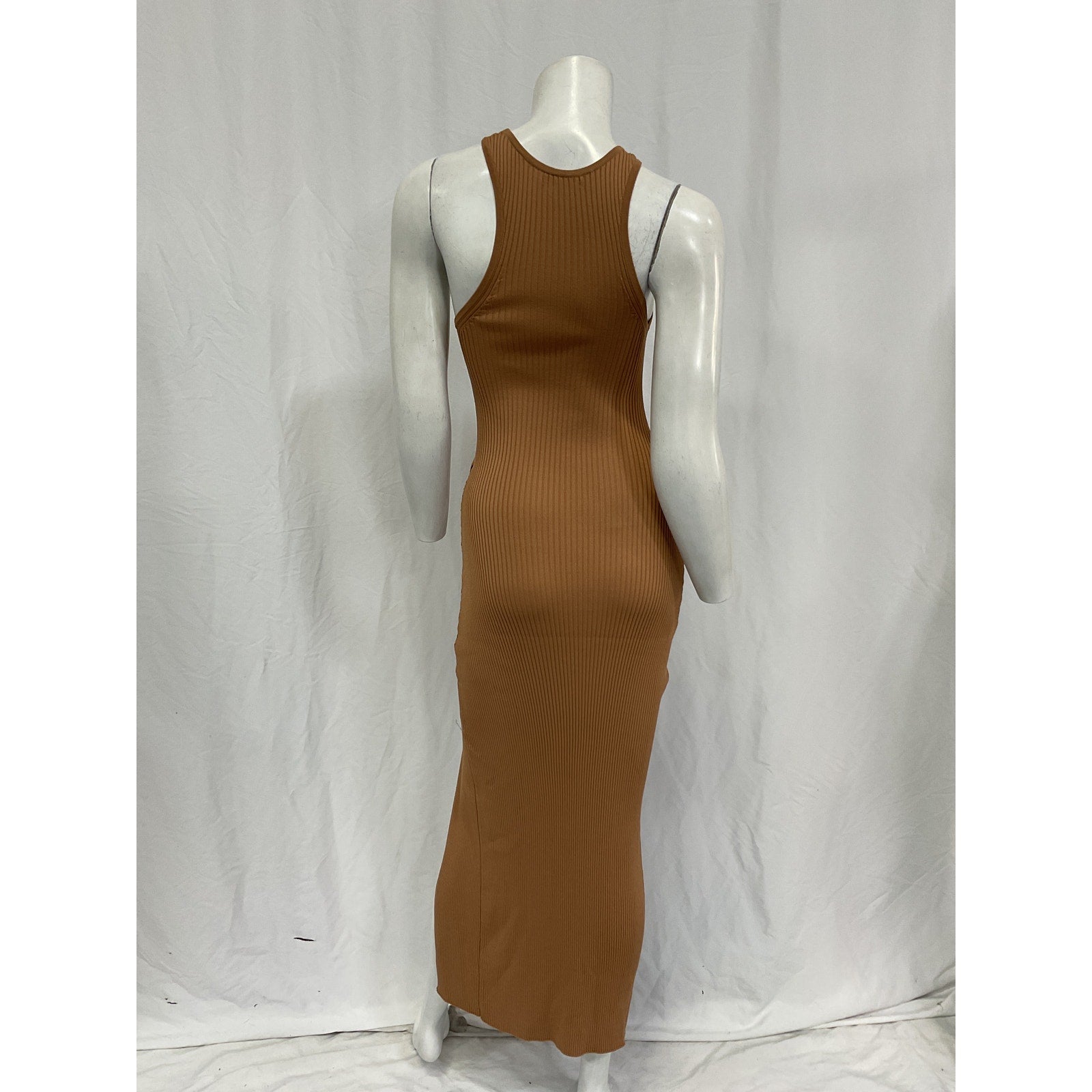 Sau Lee 'Parker' Brown Viscose Knit Dress Size 2
