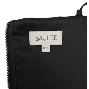 Sau Lee Jacquard Black Nadia Corset Top Size 6