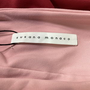 Susana Monaco Structured Rose Underwire Tube Dress Size M NWT