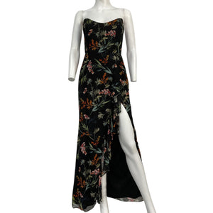 Katie May Floral Black Baby Cakes Gown Size S