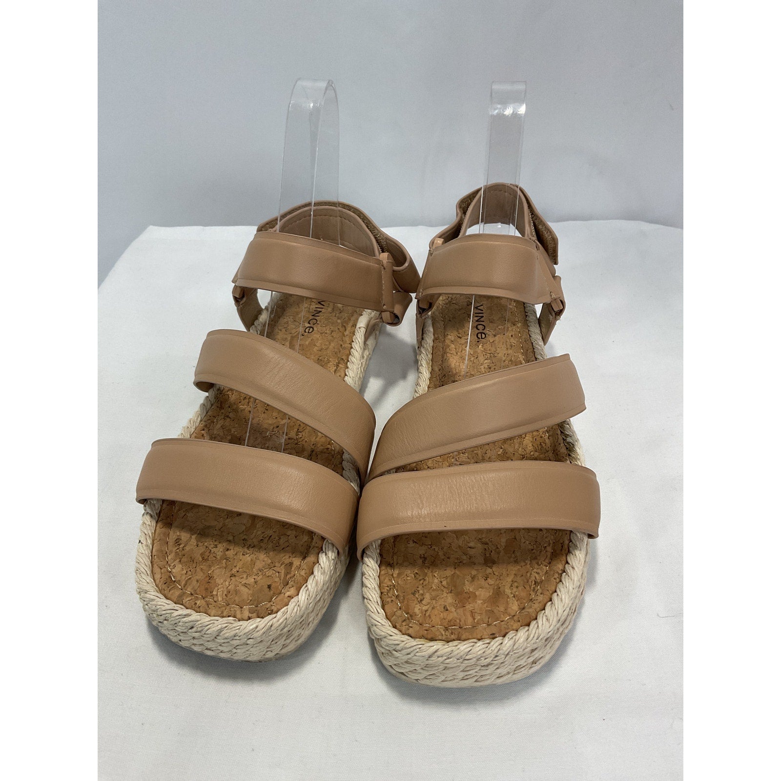 Vince Tan Suede Leather 'Elian' Sandal Size 7.5