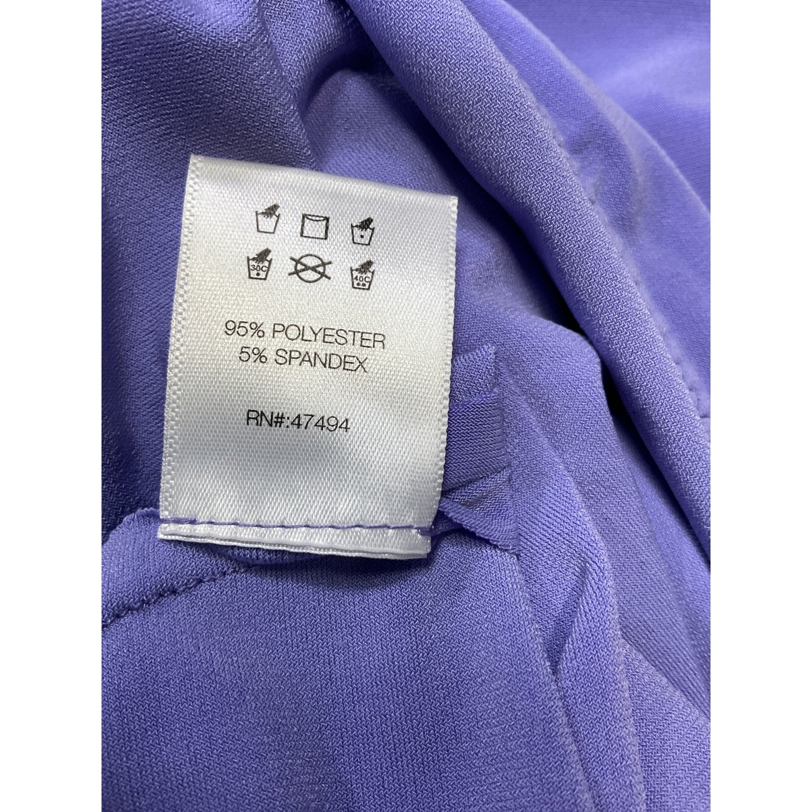 Norma Kamali 'Pickleball' Purple Polyester Diana Mini Dress Size S