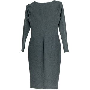 Beyond Yoga Sleek Black Spacedye Impress Midi Dress Size S