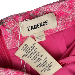 L'Agence Textured Pink Ashton Shorts Size 4