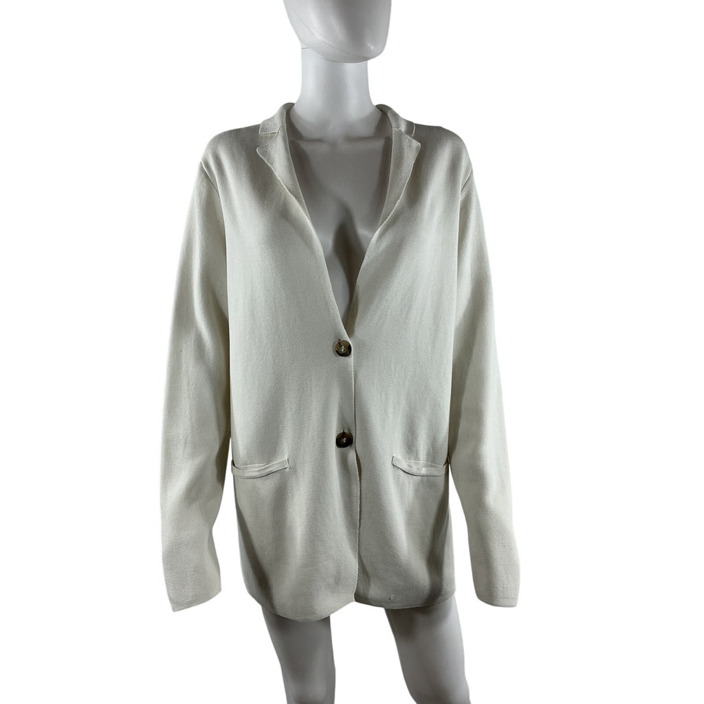 Falconeri Ivory Jacket With Lapels Size S