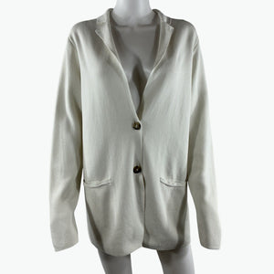 Falconeri Ivory Jacket With Lapels Size S