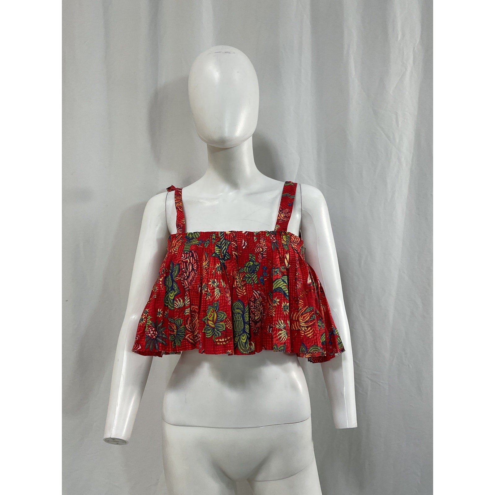 Ulla Johnson 'Ivy' Red Poplin Tank Size 2
