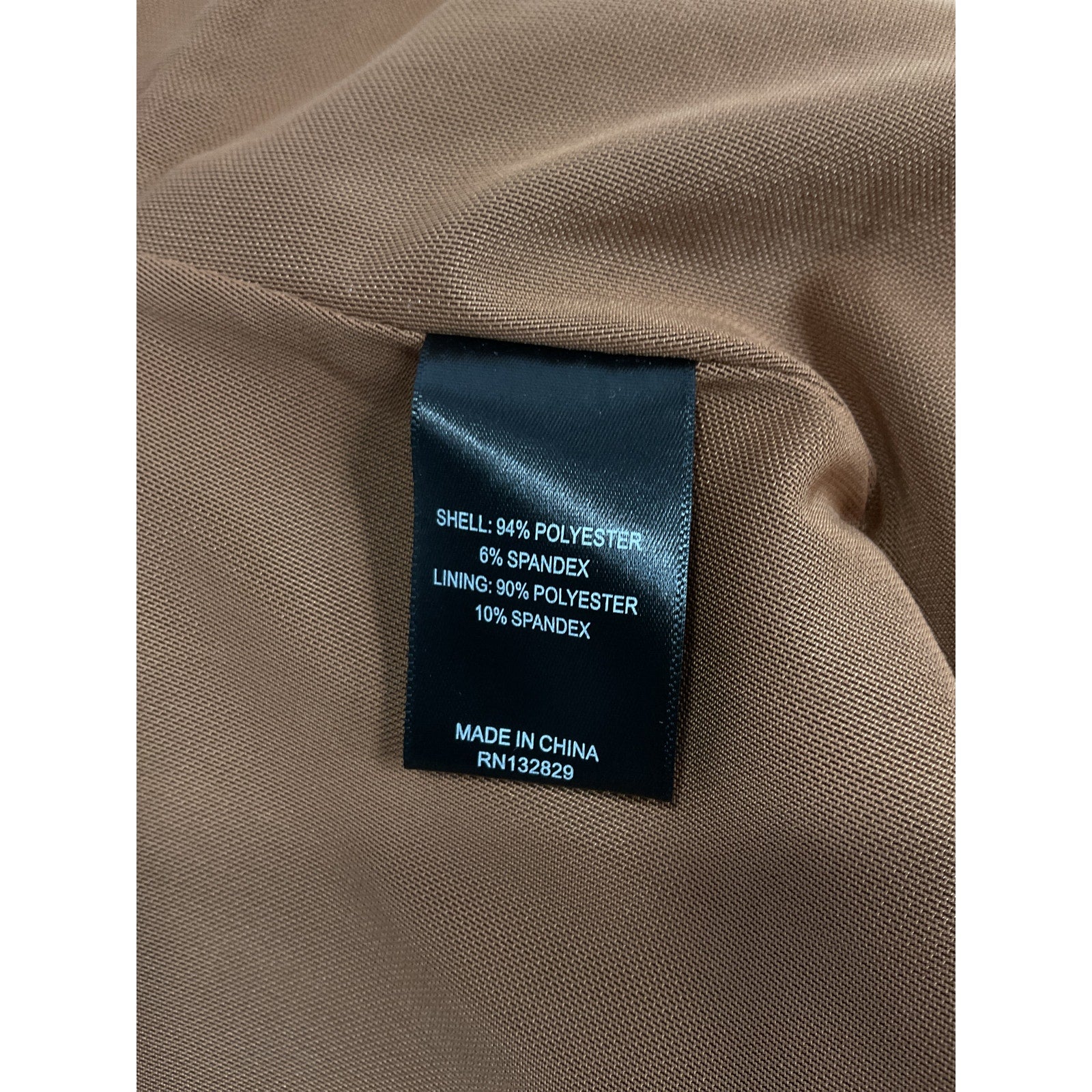 Michael Costello 'Madison' Brown Snakeskin Embossed Faux Leather Top Size M