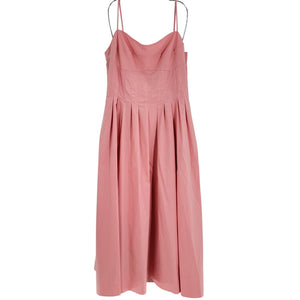 Simkhai Pleated Pink Kittiya Dress Size 12