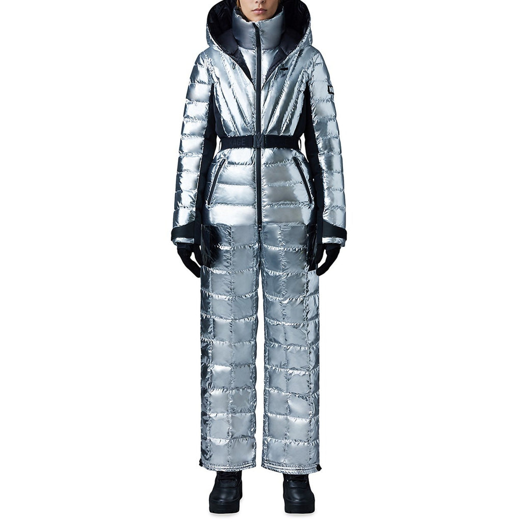 Mackage 'Elita' Silver Stand-Neck Down Coat Size XS
