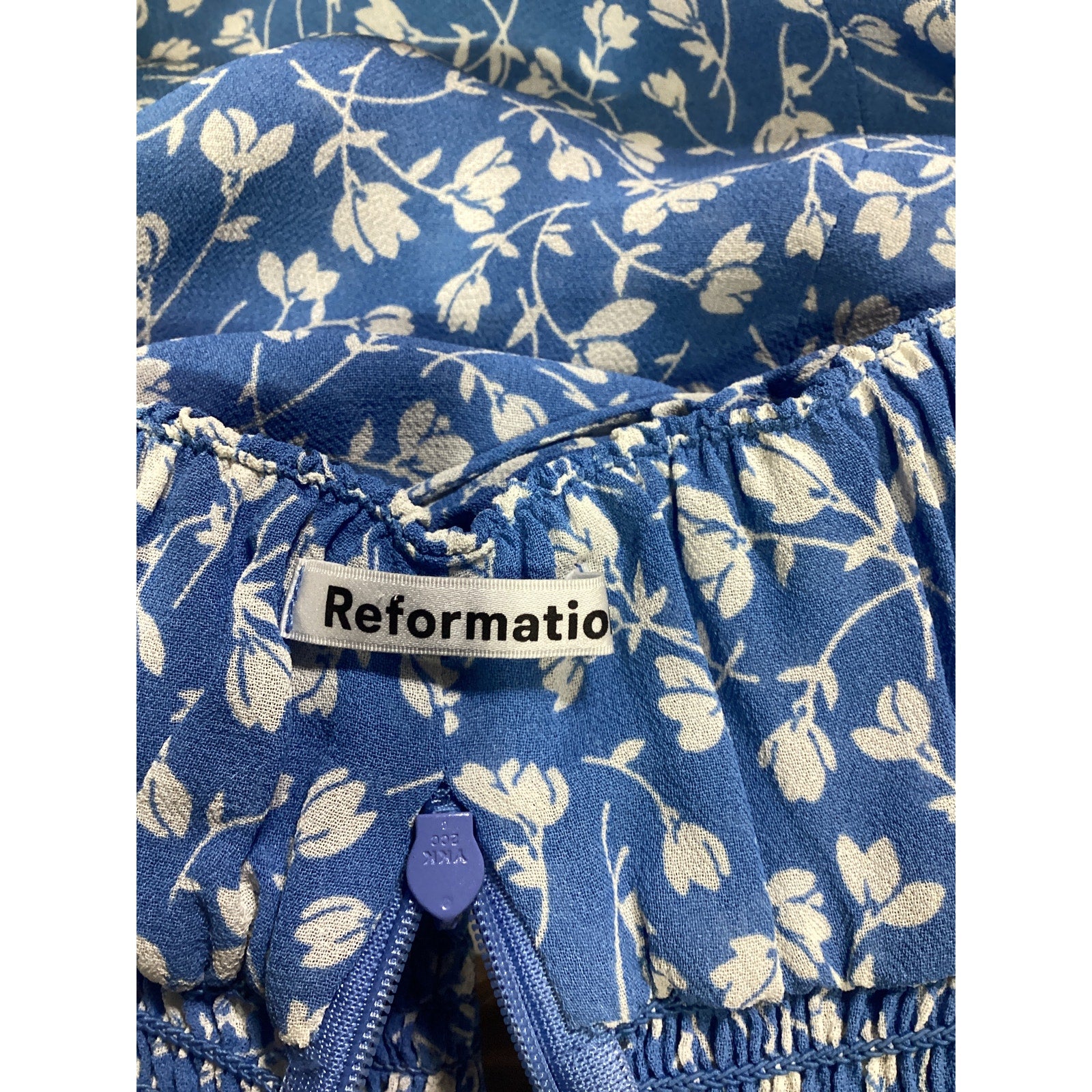 Reformation 'Robertson' Blue Floral Print Camisole Size 4