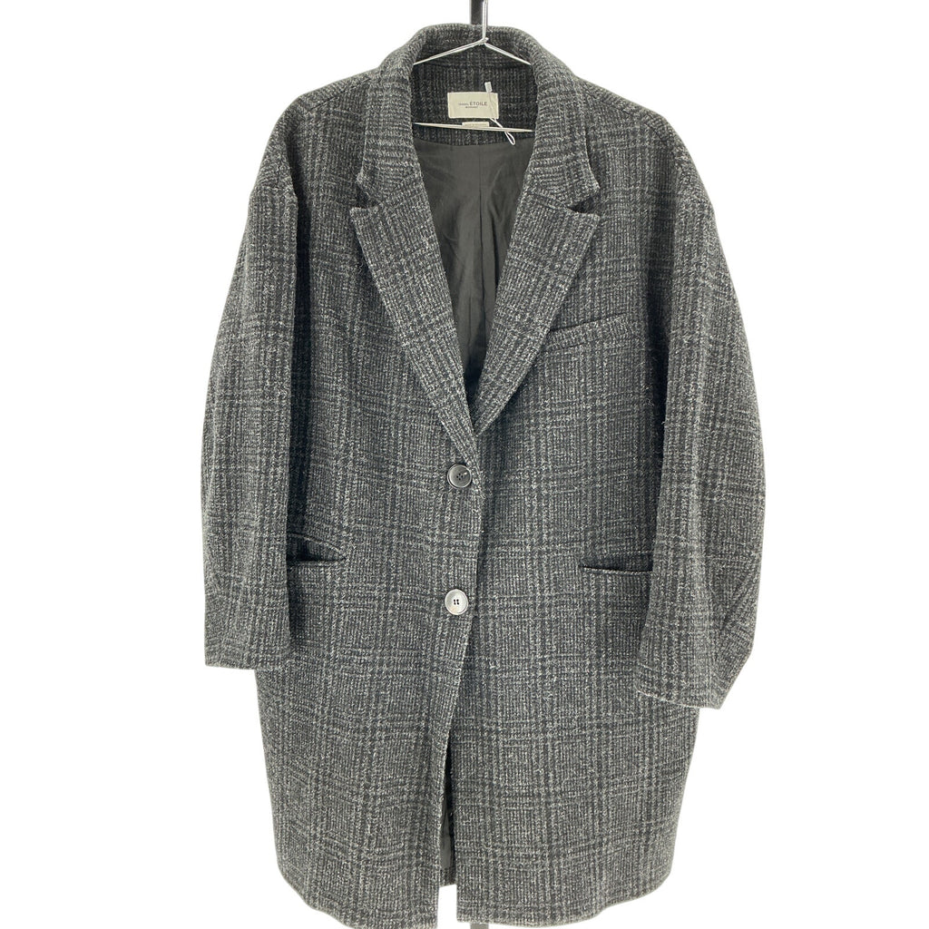 Isabel Marant Etoile 'Limiza' Black Wool Coat Size 44