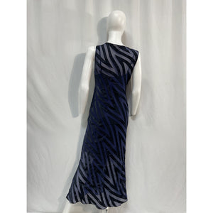 Diane Von Furstenberg Striped Long Dress Size 8