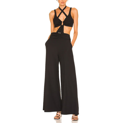 Patbo Sleek Black Cutout Jumpsuit Size 10