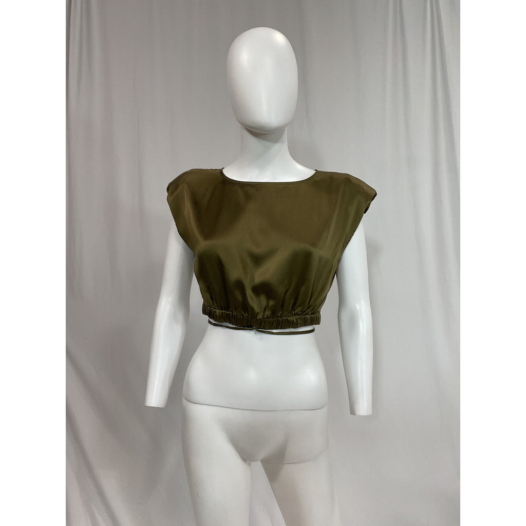 Nicholas 'Rey' Green Satin Top Size 4
