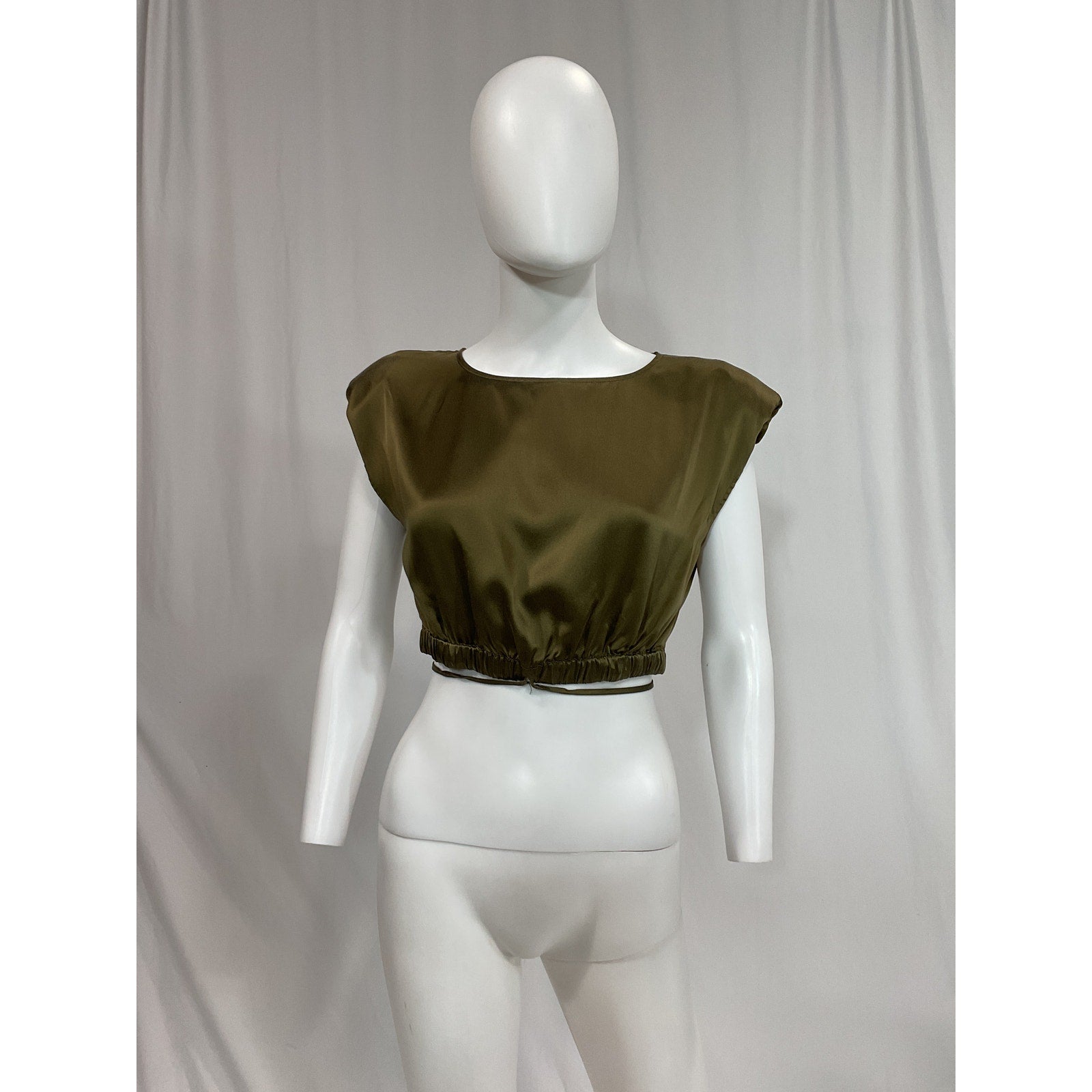 Nicholas 'Rey' Green Satin Top Size 4