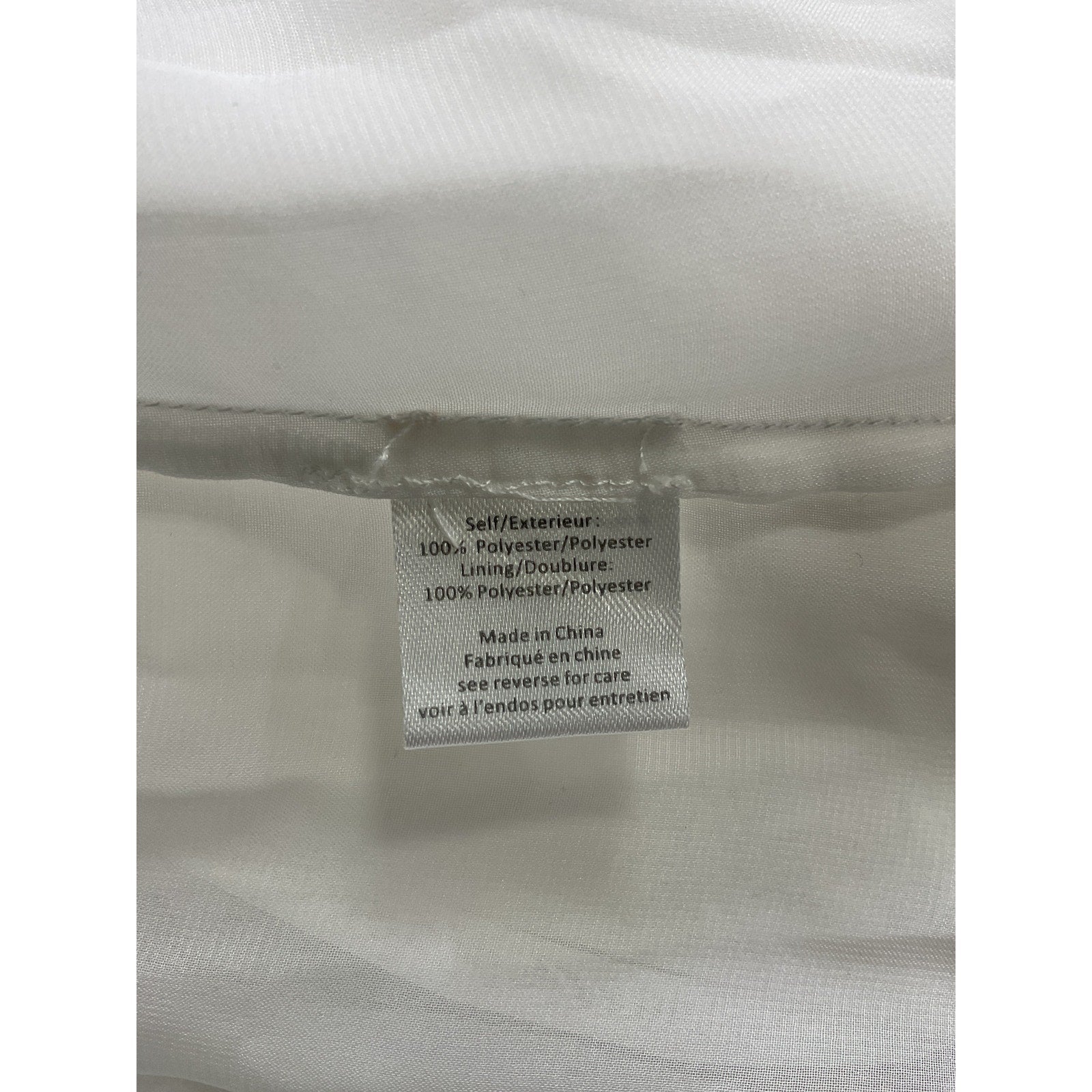 Caroline Constas 'Cassiopeia' White Chiffon Satin Skirt Size S