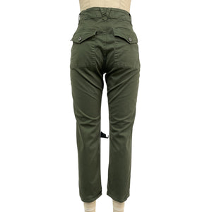 Veronica Beard High Rise Green Arya Straight Leg Cargo Pants Size 28