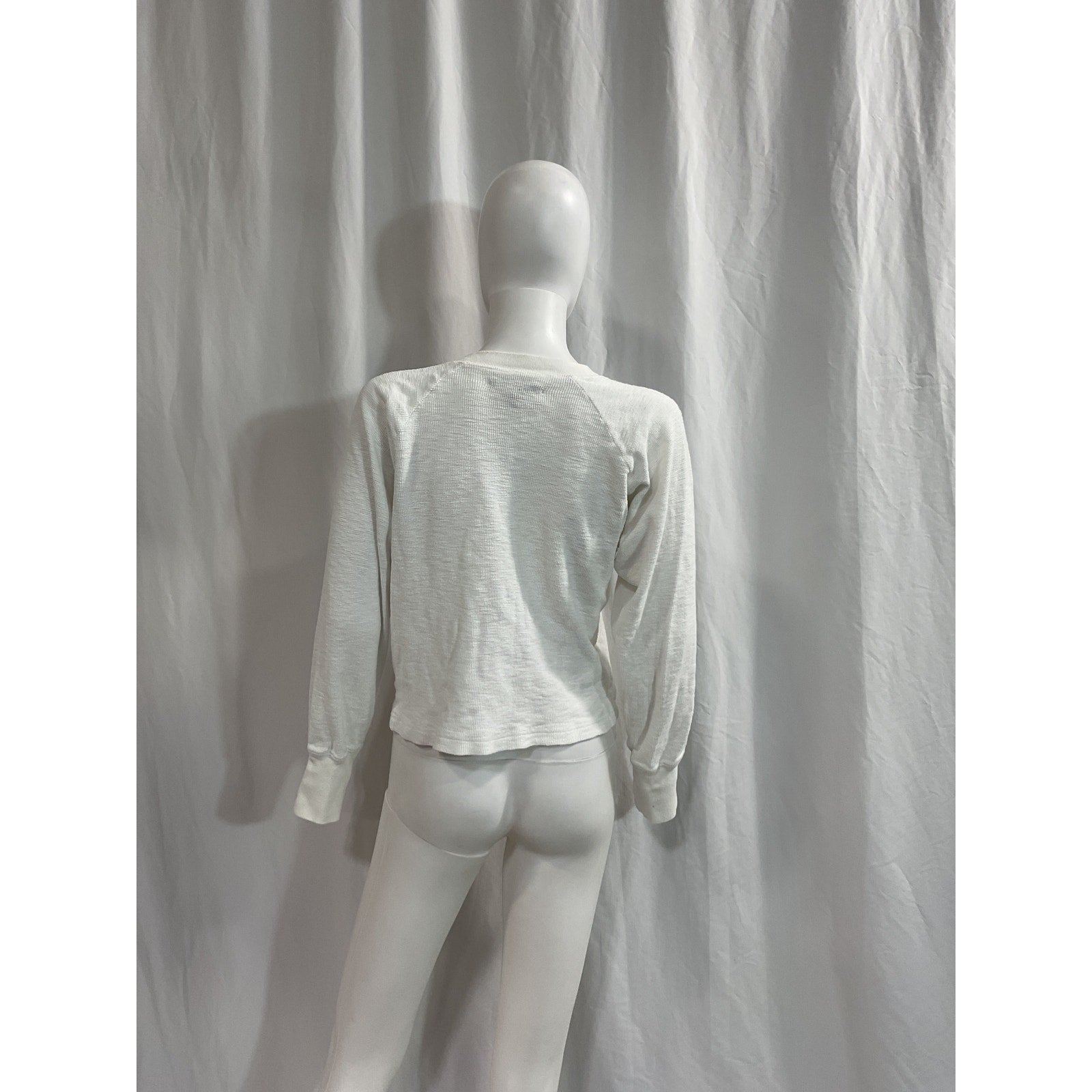 Marissa Webb 'So Uptight' White Thermal Henley Size M